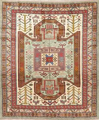Best Persian Area Rug with geometric pattern